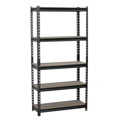 ACE Particle Board & Steel 5-Tier Adjustable Shelving Unit (76.2 x 30.5 x 152.4 cm)