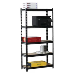 ACE Particle Board & Steel 5-Tier Adjustable Shelving Unit (76.2 x 30.5 x 152.4 cm)