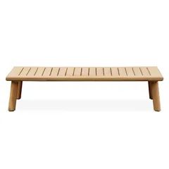Amsterdam Acacia Wood 5-Seater Outdoor Sofa Set W/Cushions (225 x 80 x 65 cm)