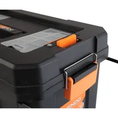 Kendo Mobile Plastic Tool Box with Wheels  (60 x 30 x 39 cm)